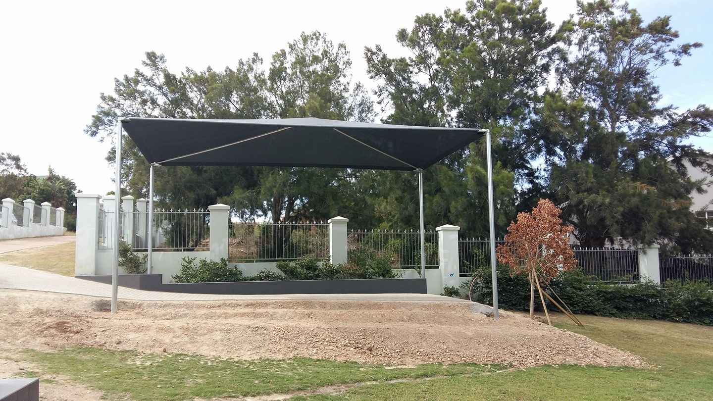 Steel-frame carport installed on a Jeffreys Bay property by 4 Seasons Awnings & Blinds